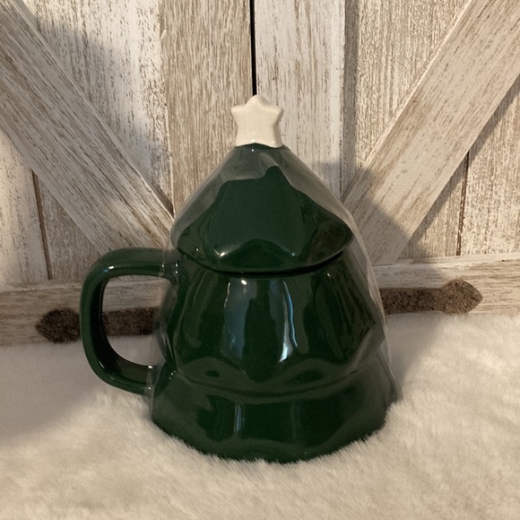 Rae Dunn Tree Joy Mug with Topper - Picture 2 of 5